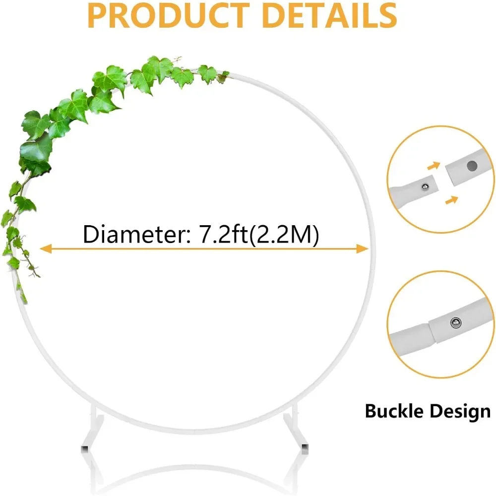 Wedding Arch, 7.2ft Round Backdrop, Wedding Arch
