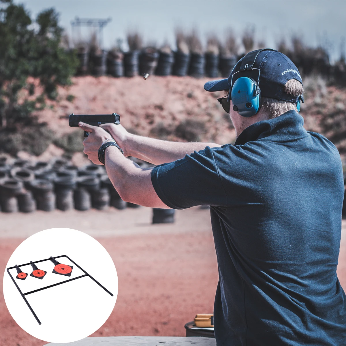 Metal Steel Target For Hunting Practice Outdoor Shooting Exercise Durable Compact Portable No Assembly Required