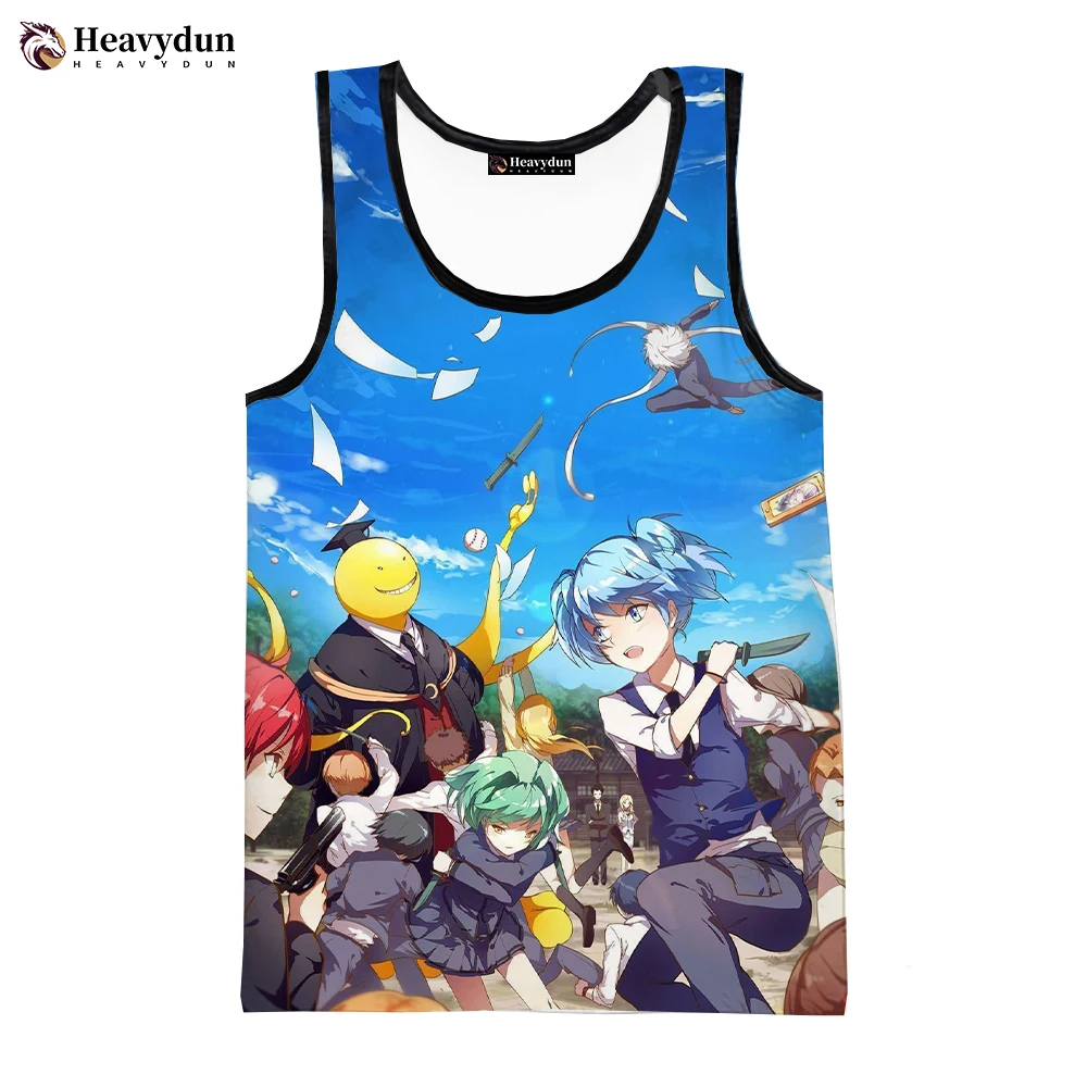 Assassination Classroom 3D Printed Tank Tops Men's Clothing Spring Summer Harajuku Streetwear Oversized Tops Sleeveless Shirts