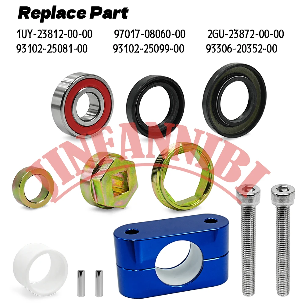 For Yamaha Raptor 350 Grizzly 450 YFZ450R Steering Stem Bushing Bearing Seal Kit