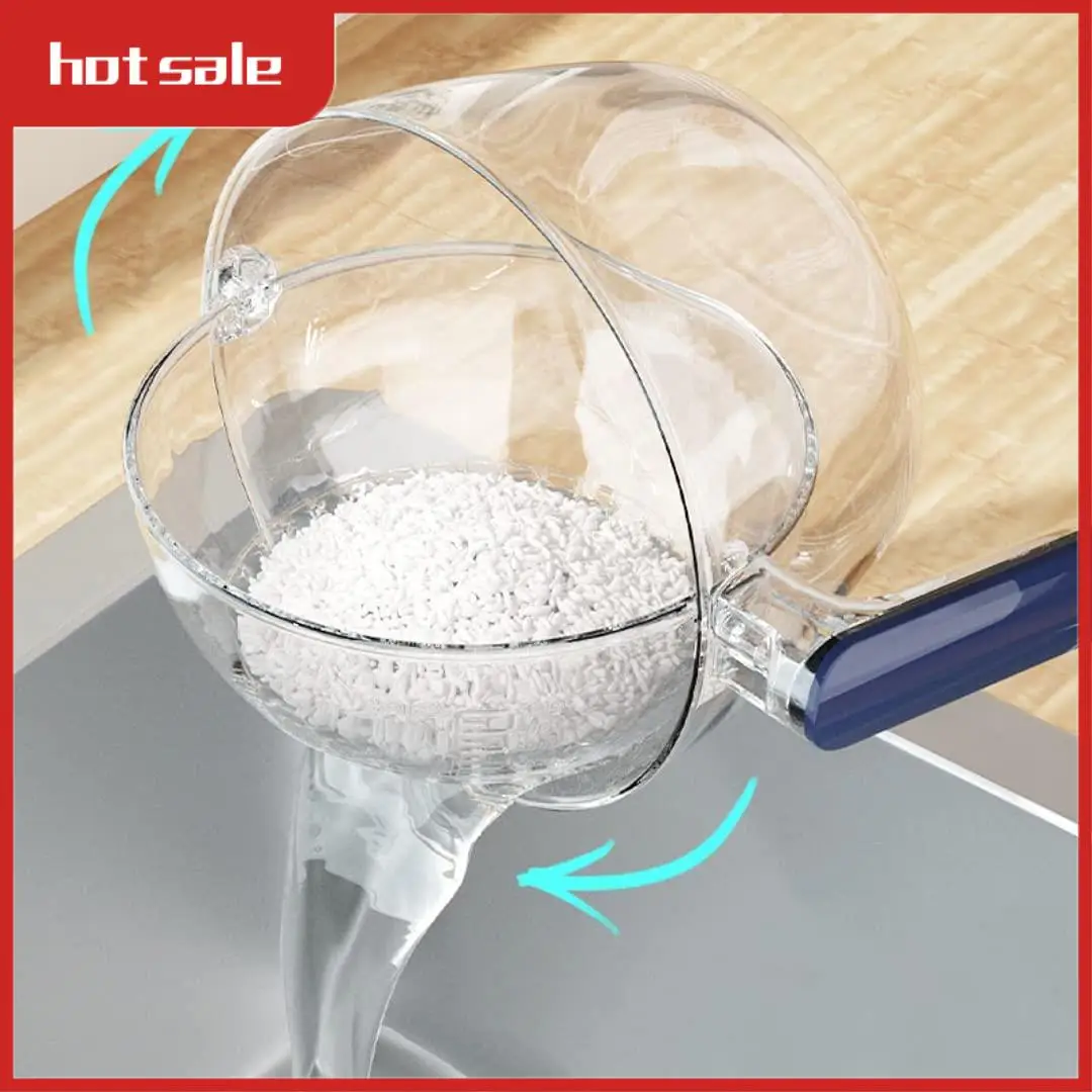 

A33R-Rice Dispenser 20 Lbs Capacity With Measuring Cup - Stylish Airtight Kitchen Rice Storage Container