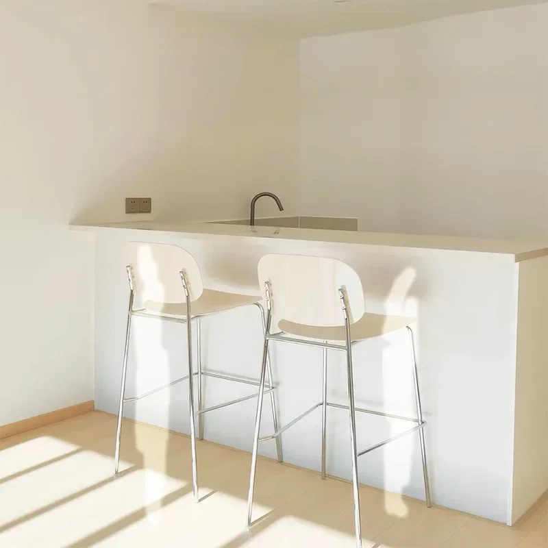 

-Transparent bar chair, Nordic creative designer, high footed stool, household bar stool, internet celebrity