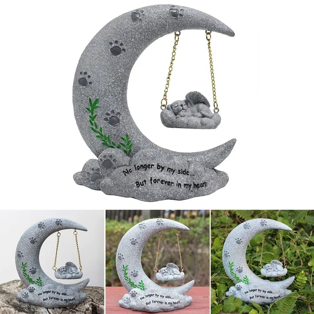 for Outdoor Tombstones Sleeping Pet Dog Memorial Statue for Dog Dog Passing Away Bereavement Gifts Pet Memorial Stone