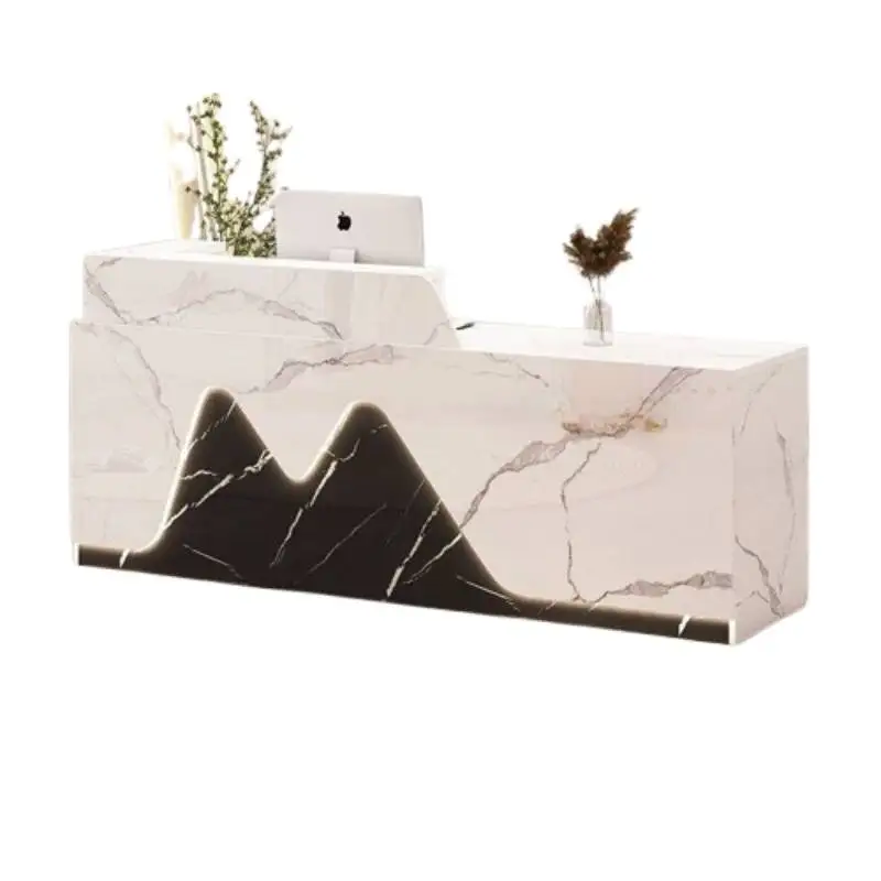 مكاتب استقبال لصالونات التجميل، أدراج مطعم الفنادق، تصميم مكاتب الاستقبال، أمين الصندوق الفاخرة، مكتب أثاث Biurko Do Recepensione