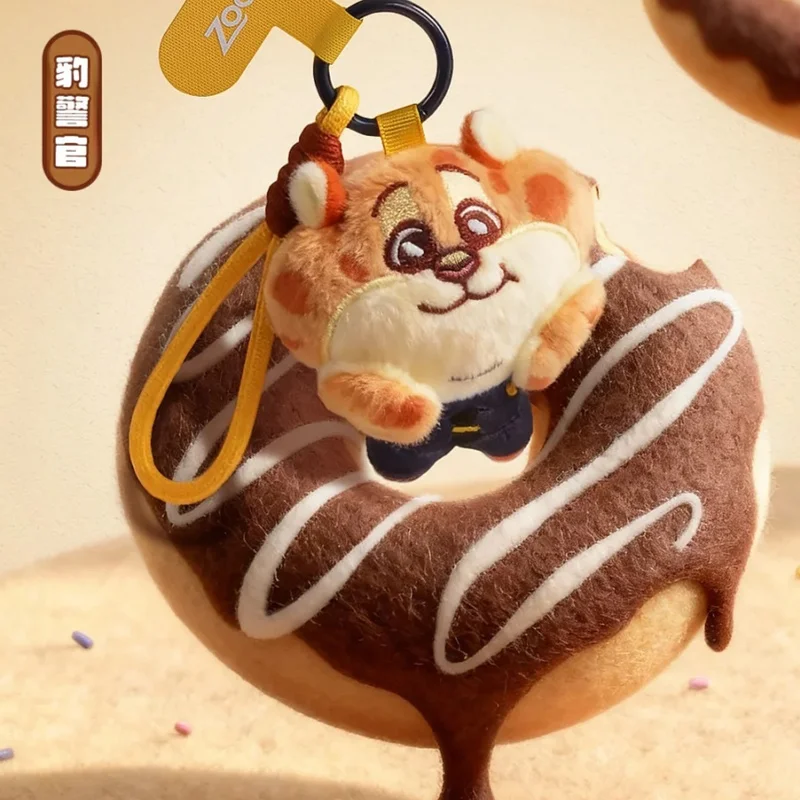 뉴 52토이즈 주토피아2 귀여운 친구들 모임 시리즈 플러시 모바일 폰 스트랩 블라인드 박스 애니메이션 주변 상품 닉 주디 경찰 레오파드