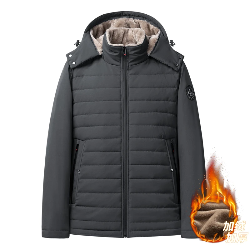 Plus Size 5XL inverno antivento caldo giacca in pile spesso uomo moda Casual cappotto uomo marca Outwear Outdoor Classic Jacket Men