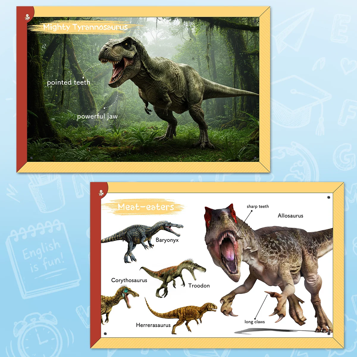 My First Encyclopedia Dinosaurs for Kids, Colorful Picture Learning Guide with Dinosaur Names, Body Features, Prehistoric