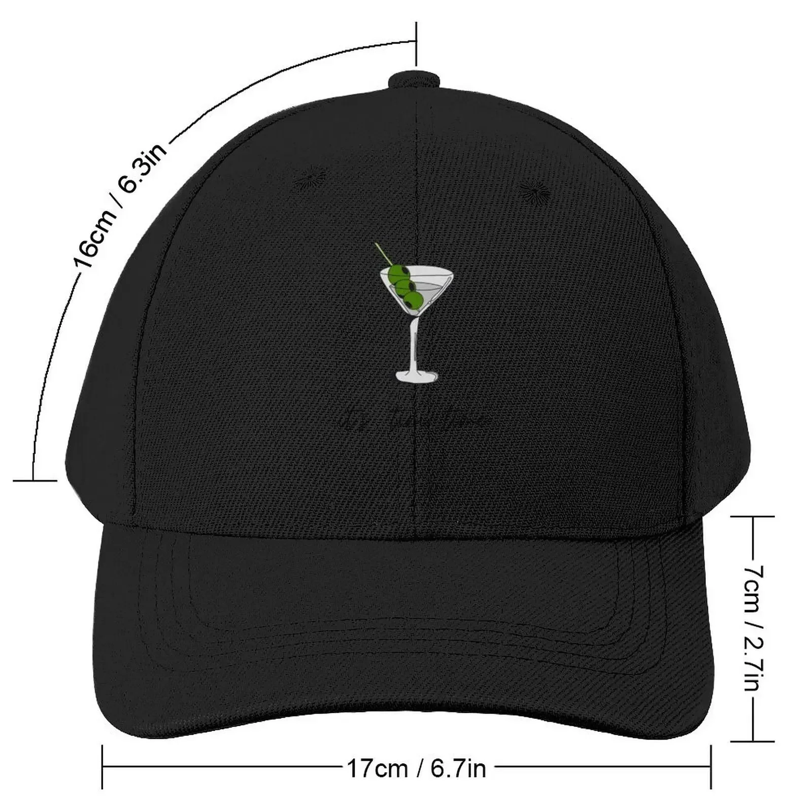 (Mar) tini time Baseball Cap Snap Back Hat Sports Cap Icon Hip Hop Girl Men's