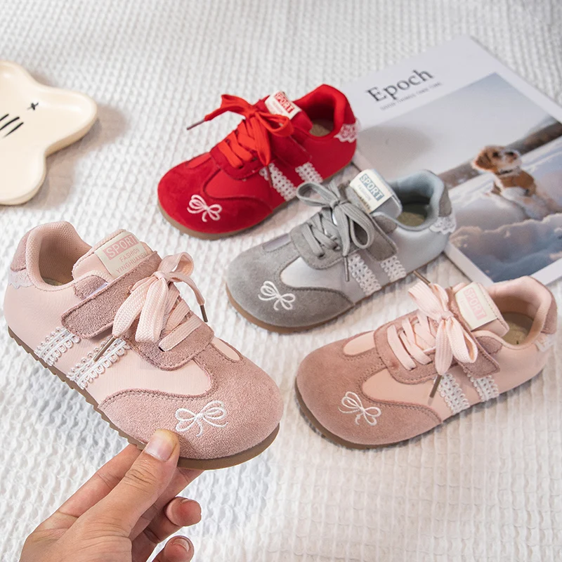 

Children Casual Sneakers Running Shoes 2026 Spring New Fashion Walking Shoes Baby Boys Lace Girls Soft Children Sport Shoes