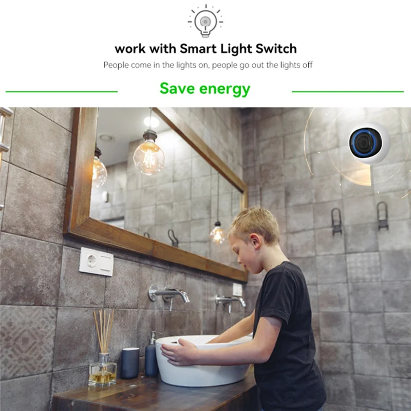 

1 шт., новинка 2023 года, умный датчик присутствия человека Tuya Zigbee, микро-детектор движения человека