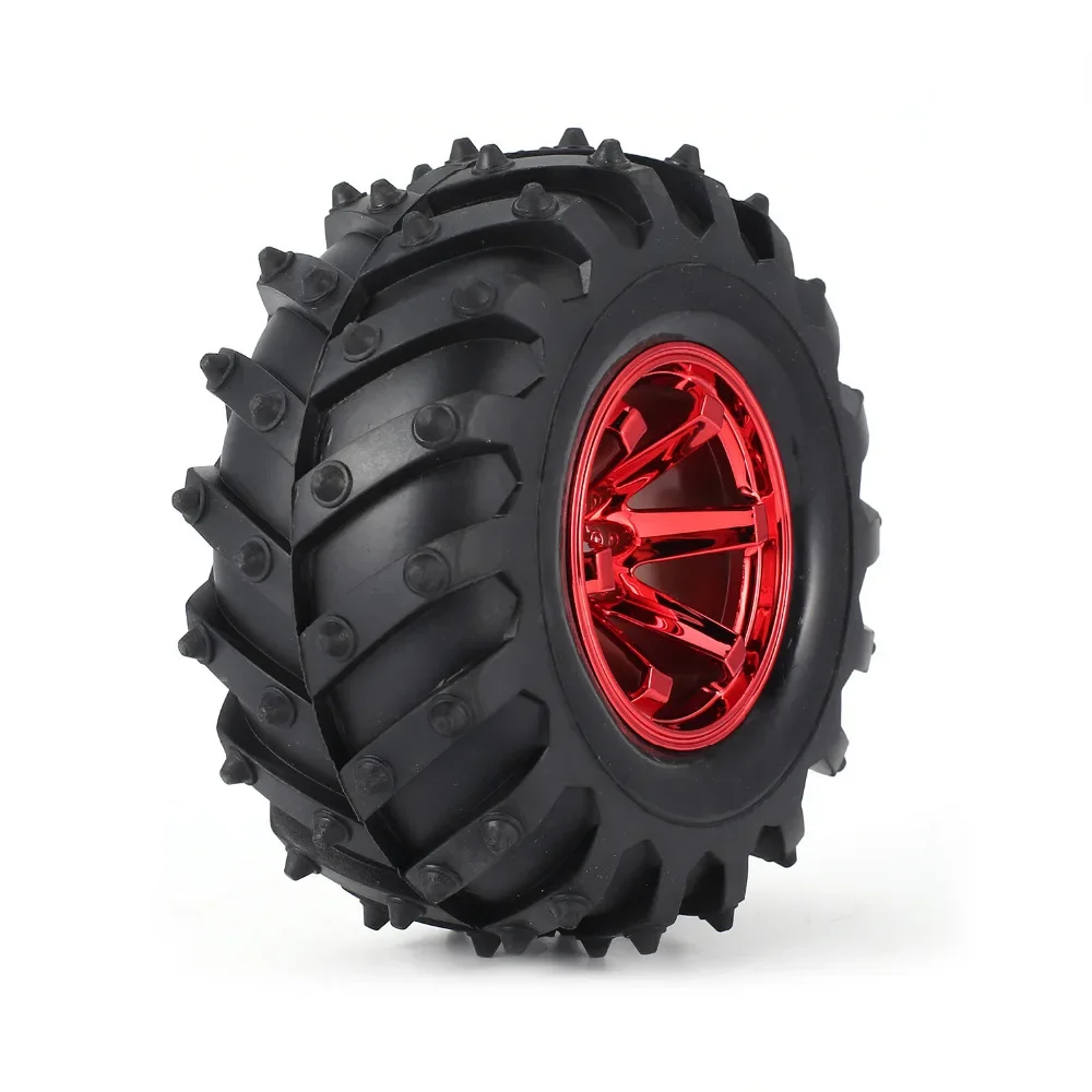 4 SZT. 125mm 1.9 cala Gumowe Opony RC Felga Koło Piasta Opony 12mm do Samochodu Terenowego 1/10 Monster Truck HPI Savage XS TM Flux LRP Część