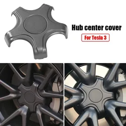 Coprimozzo per tappi centrali ruota 4 pezzi per Tesla Model 3 Five Claw Type fibra di carbonio Athletic Hubcaps accessori per la decorazione dell'auto 2024