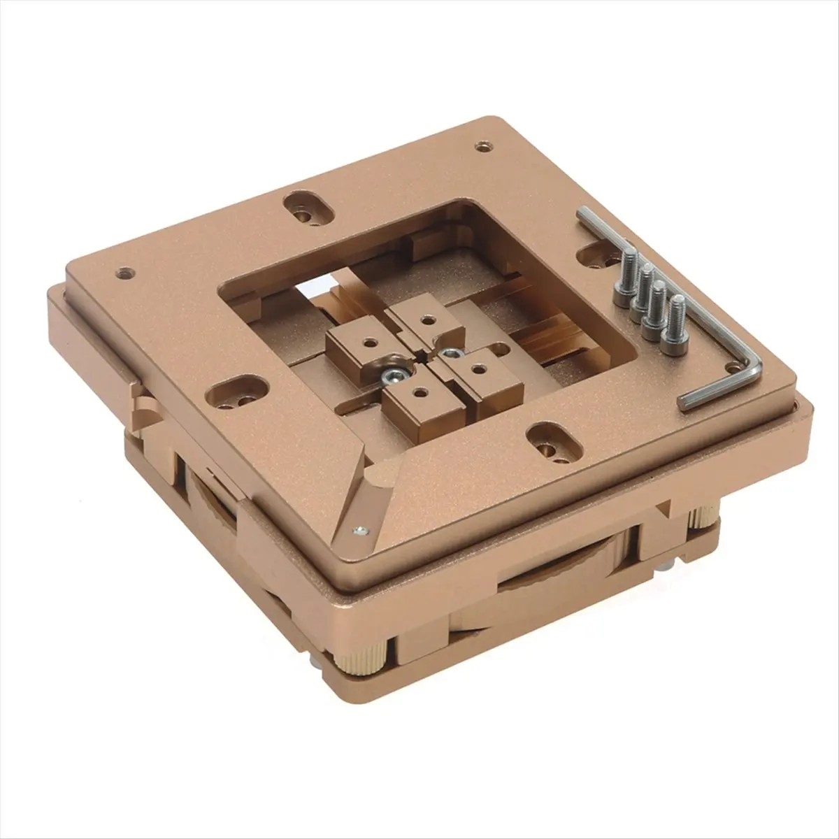 ABNQ Aluminium Alloy BGA Reballing Station Kit 90x90mm BGA Reballing Station with 10/PCS BGA Universal Stencil Solder Balls