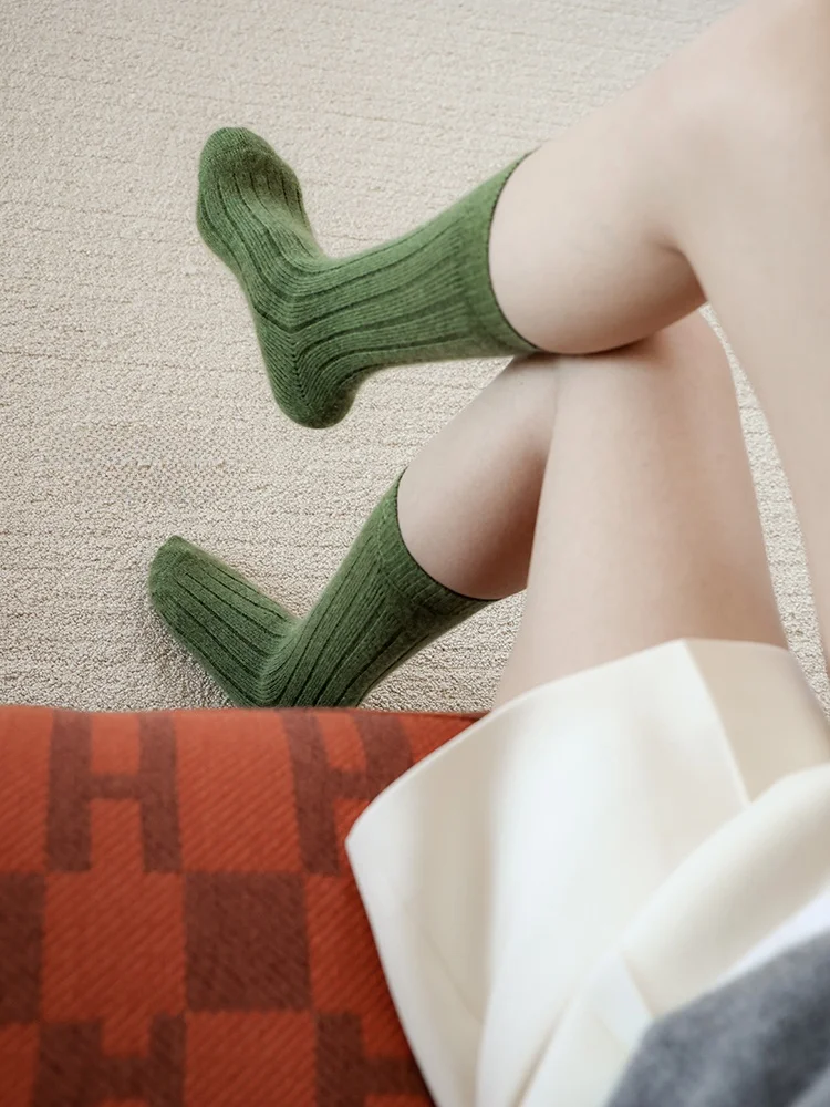 

Rinoart Pure Camere Warmth Tripled Embroidered Leg Sos Color Woolen Thiened Home Comfortable Couple Sos