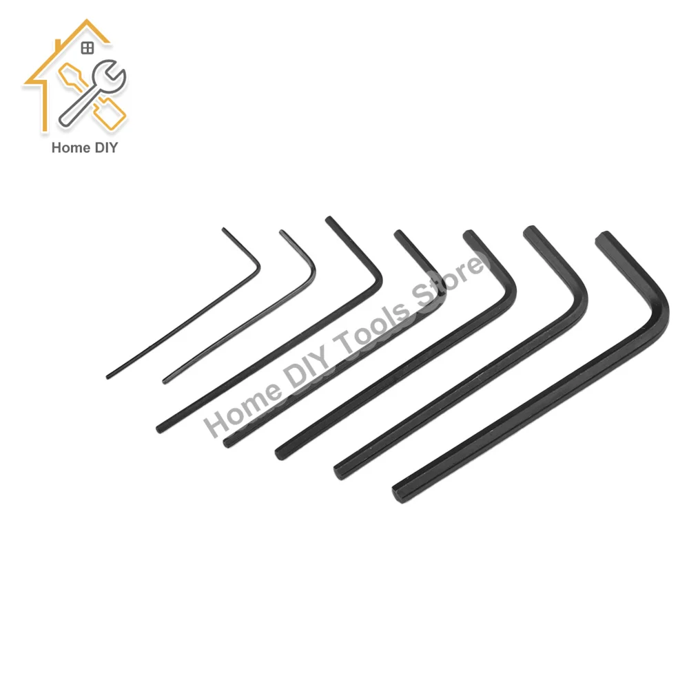 7 pçs/set multifunções allen wrench 0.7 3 3mm mini hexágono hex allen chave conjunto liga chave de aço chave chave de fenda kit ferramentas manuais