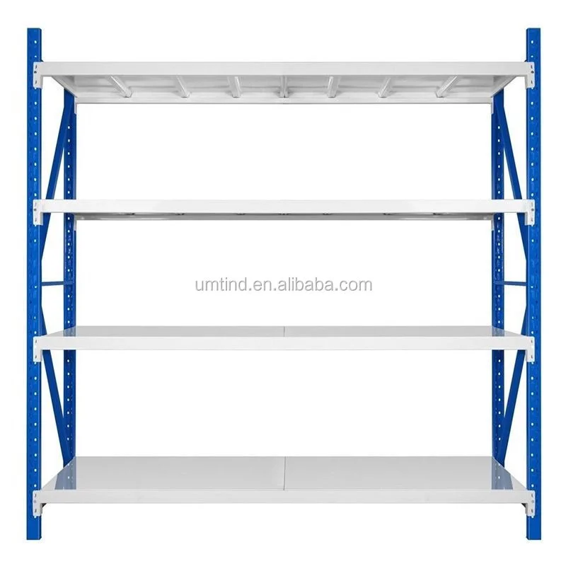 Medium Duty Pallet Rack, L2000xW600xH2000mm Steel Warehouse Shelving, Selective Screw Free Powder Coated Garage Storage System