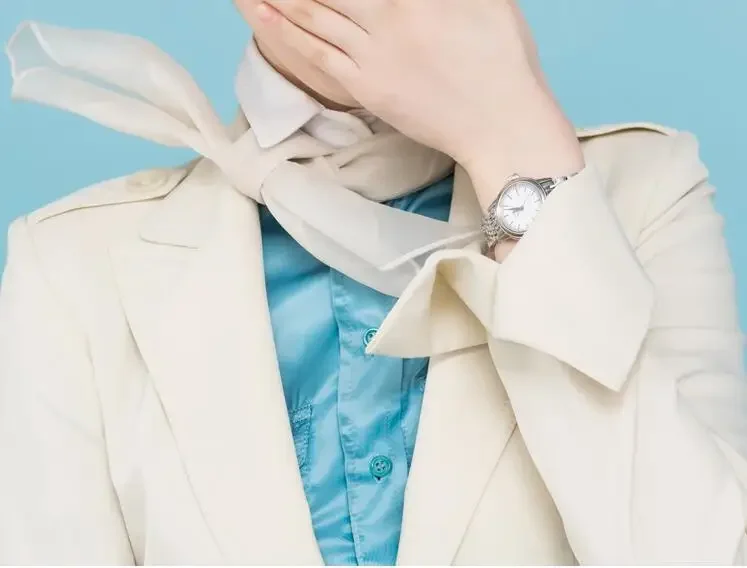 Korean Flight Attendant Uniform Spring Blazer aviation Coat Women Not Skirt