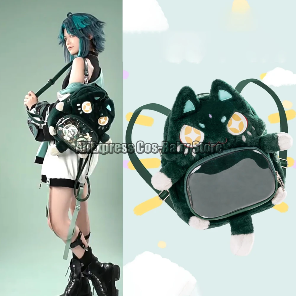 

Anime Game Xiao Bag Cosplay Genshin Impact Scaramouche Peripheral Lovely Plush Backpack Schoolbag Fashion Itabag Unisex Gifts