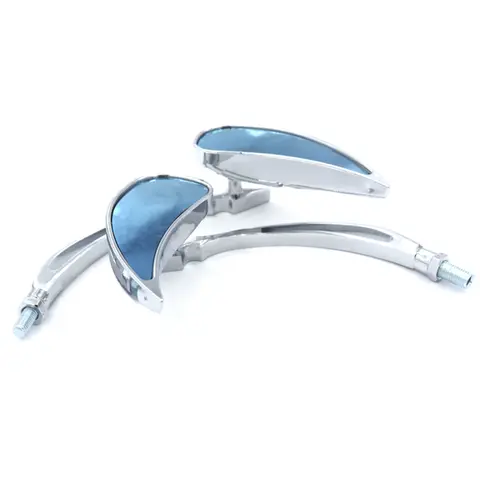 Blue Custom Rearview Rear view Mirrors Fit For SHADOW 600 750 VTX VT HOnda REBEL 250