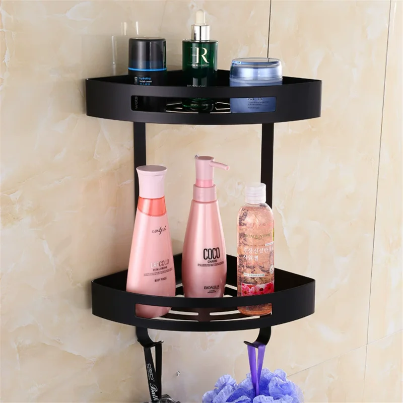 Gold Corner Shelf Rose Gold Stainless Steel Bathroom Shelf Bath Shower Shelf Bath Shampoo Holder Basket Holder Corner shelf