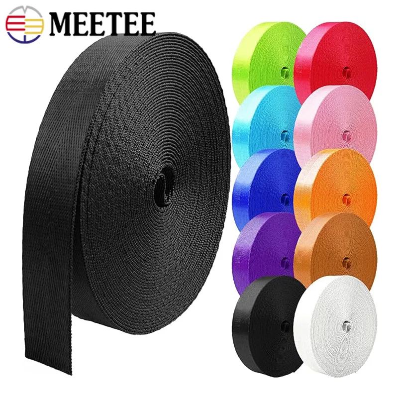 5M 1mm dickes 20-38mm Nylon-Gurtband für Rucksäcke, Gepäckgurte, Haustierhalsbänder und DIY-Nähzubehör