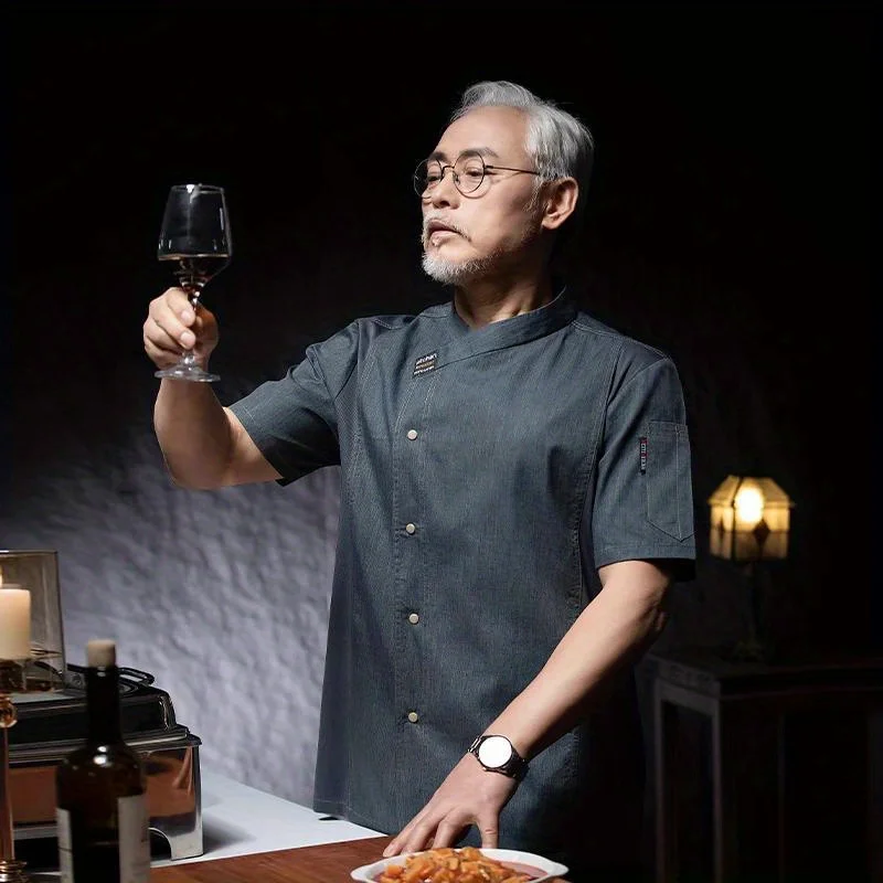 Chef Food service Kitchen Cooking Costume Cook Uniform Restaurant Chef's Jackets Bakery Cafe Working Clothes