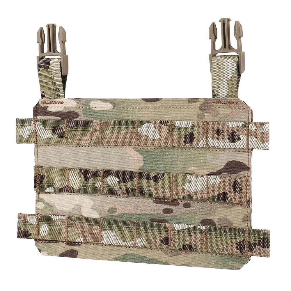 Tactical Molle Placard Front Panel Flap Quick Release Buckle Horizontal Webbing Slots FCSK Plate Carrier Hunting Accessories