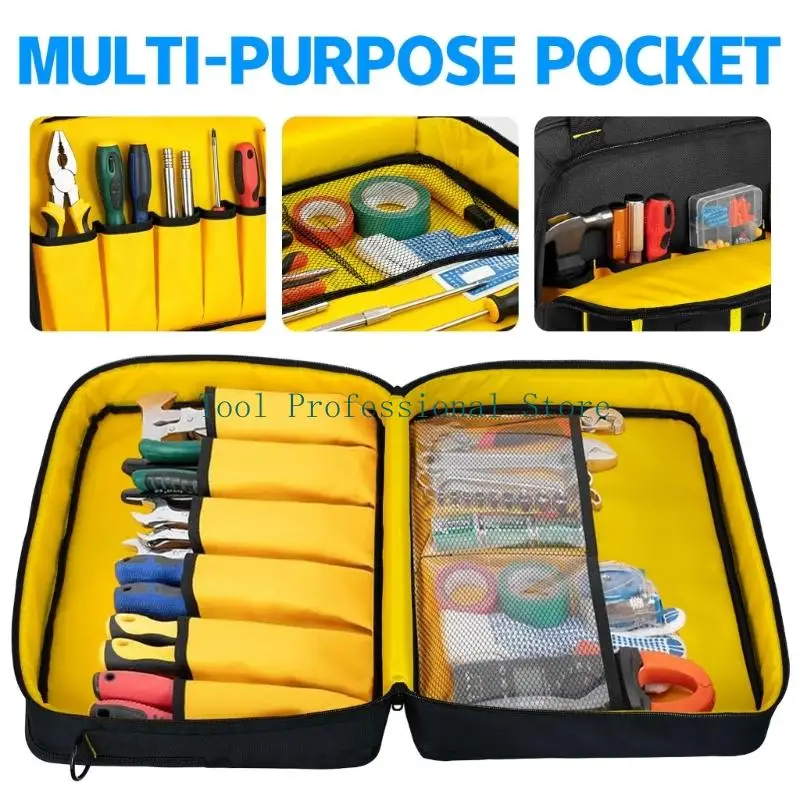 57QF Portable Repair Tool Carrying Bag With Front Pockets and Carry Handles