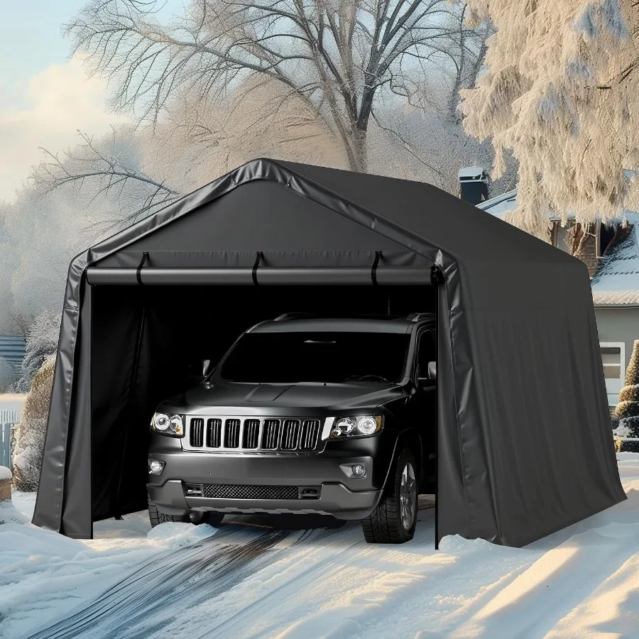 Portable Outdoor Parking Shelter for Pickup Trucks and Boats: Heavy Duty Carport with 240 g PE Tarpaulin and 1.2mm Galvanized S