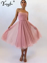 Sexy backless Sleeveless mesh summer dress women elegant luxury wedding party dresses ladies pink evening short dresses vestidos