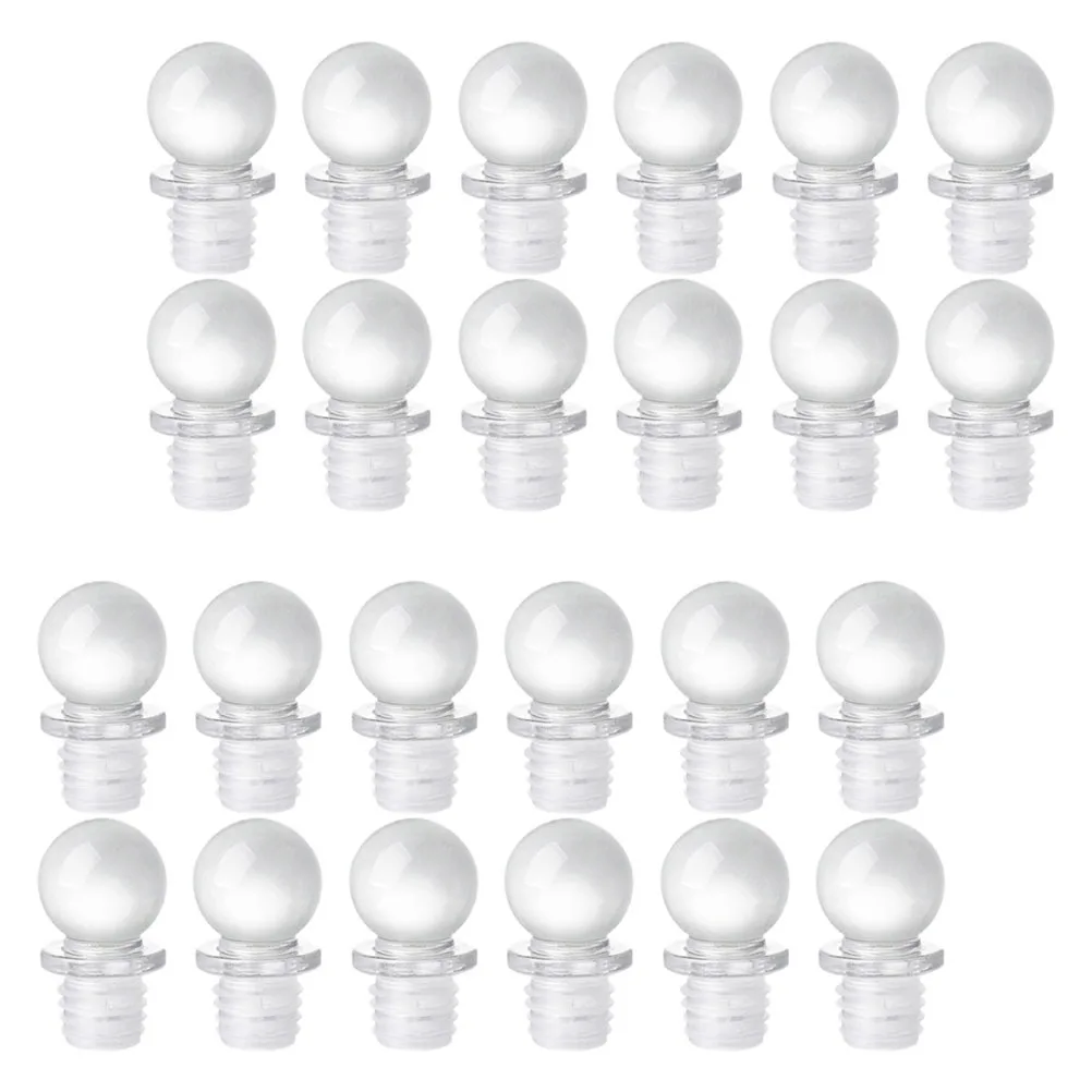 

24Pcs Glass Ball Stopper Multi-Functional Bottle Stoppers for Wine Oil Perfume Aroma Dispenser Decorative Container Stopper