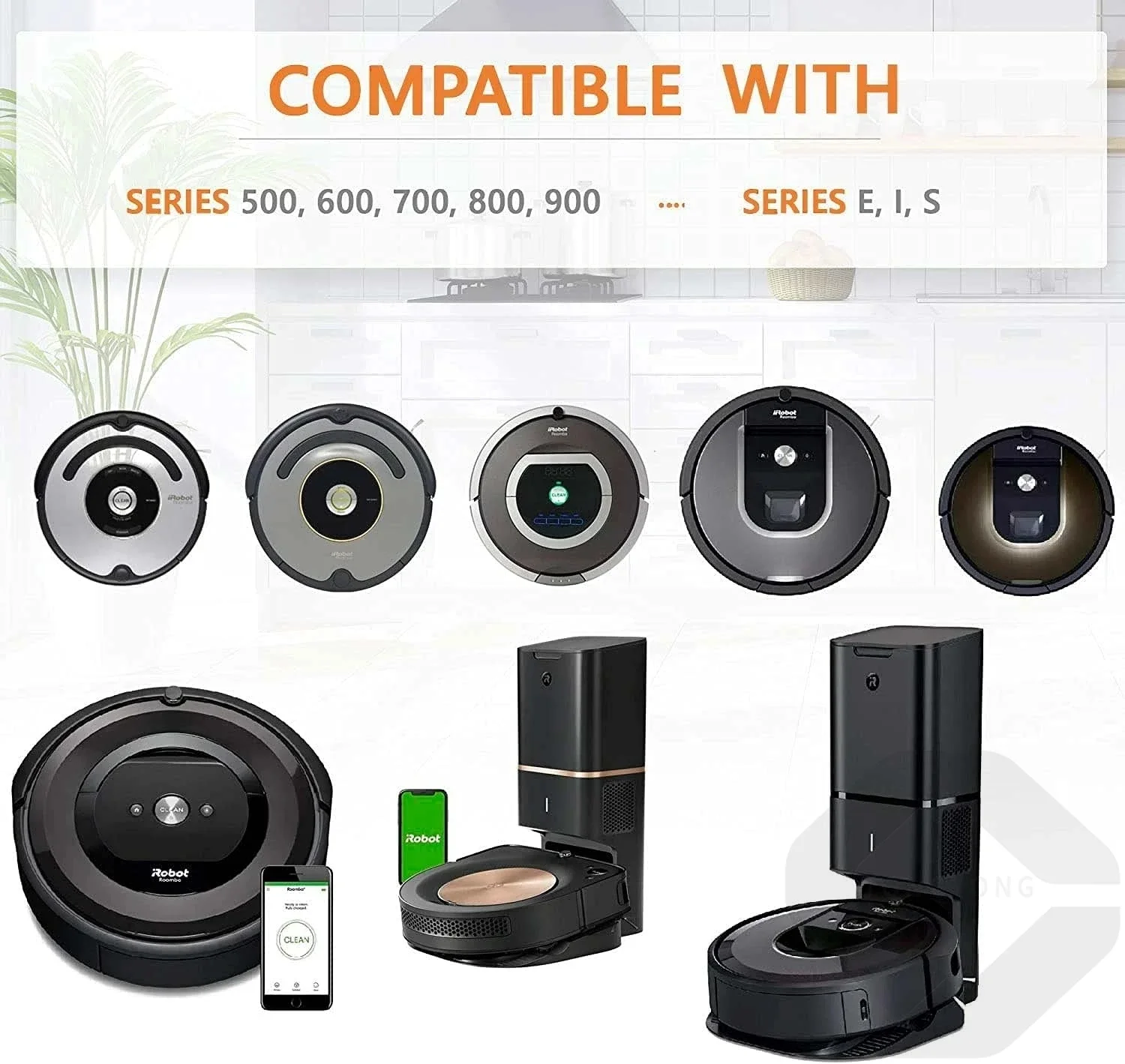 أجزاء الإطارات المطاطية المضادة للانزلاق لـ IRobot Roomba E5 E6 I7 S9 500 600 700 800 900 ملحقات سلسلة عجلة المكنسة الكهربائية