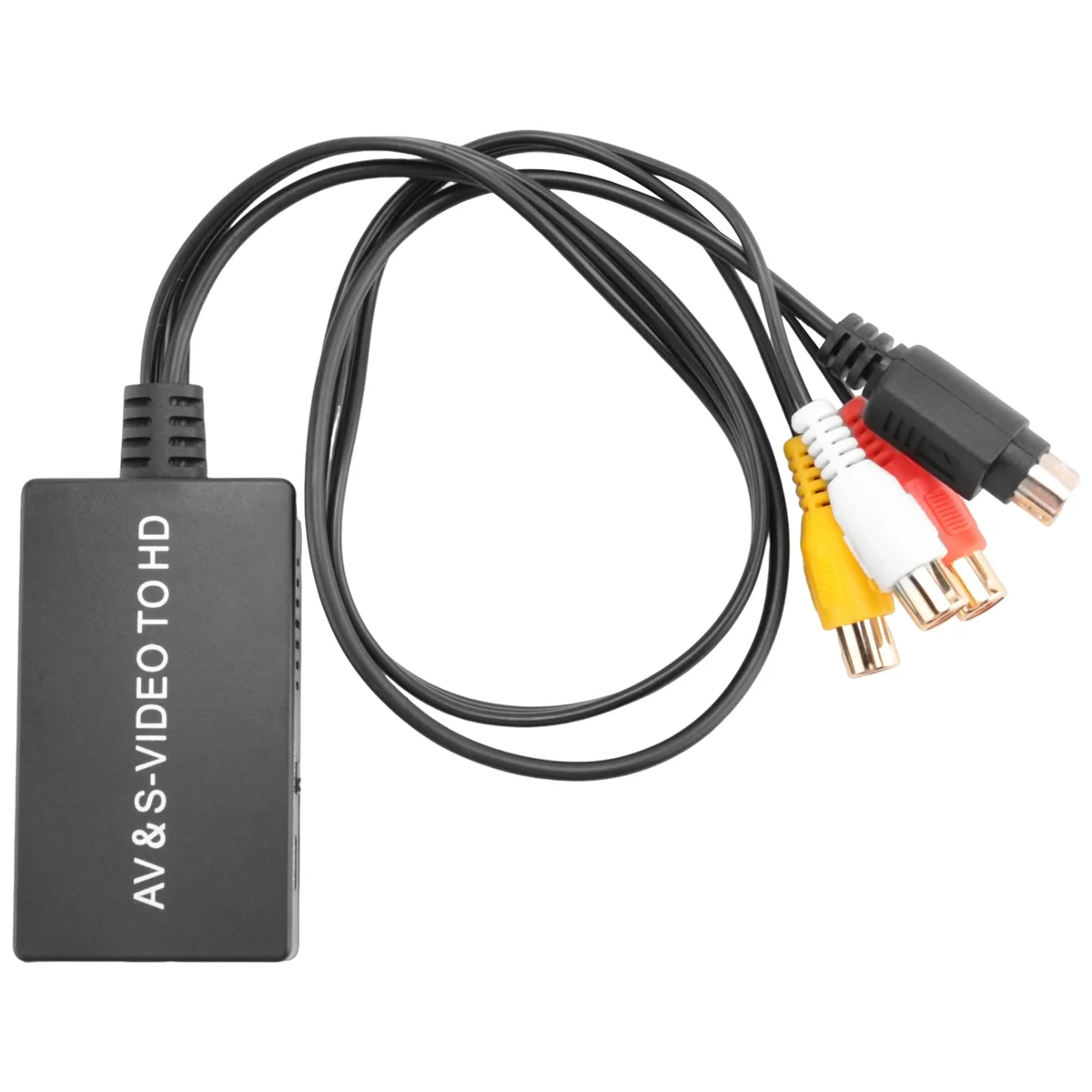 N36R_TM S-Video e 3RCA CVBS Composto para Conversor de Áudio e Vídeo Suporte 720P