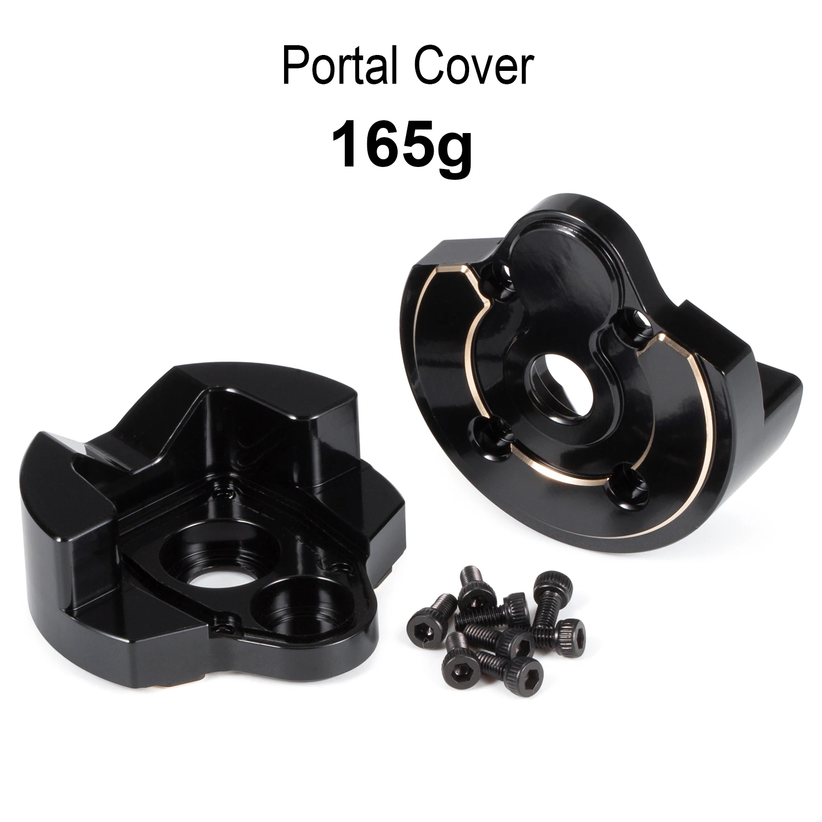 Messinggewichte Achsschenkel Portalabdeckung Diff-Abdeckung für Axial 1/10 Capra SCX10 III AR45 Poratl Achse