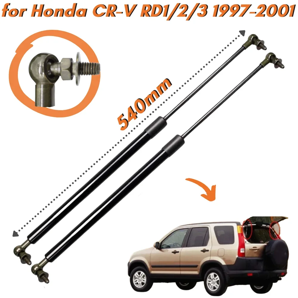 

Qty(2) Rear Window Glass Struts for Honda CR-V RD1/2/3 1997-2001 540MM 04741S10000 Lift Supports Gas Springs Shock Absorbers