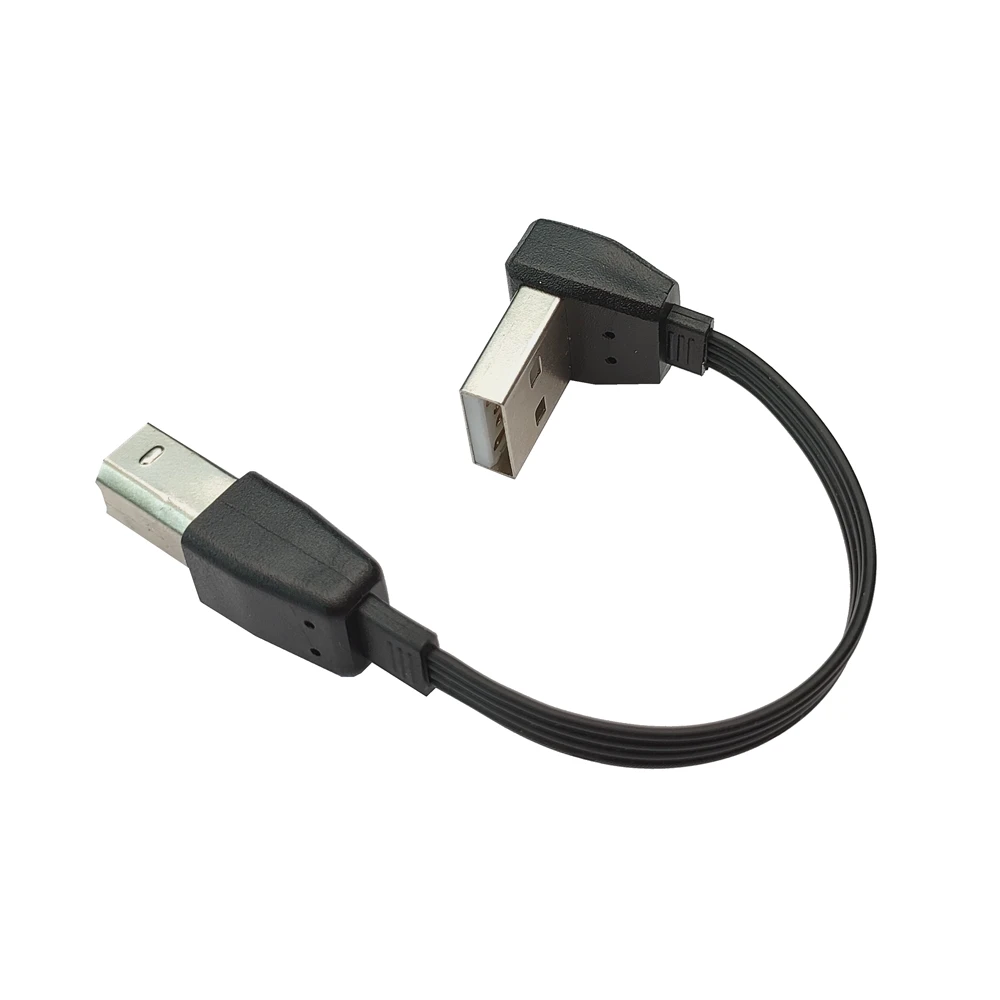 0,1-1 m USB 2.0 A mannelijk USB B type B BM op en neer linker- en rechterhoekprinters browser 90 graden kabel BM open kabel