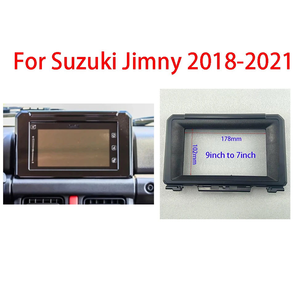7/9 inch Car Android Radio Frame For Suzuki Jimny JB64W 2018-2021 2DIN Fascia Stereo Panel
