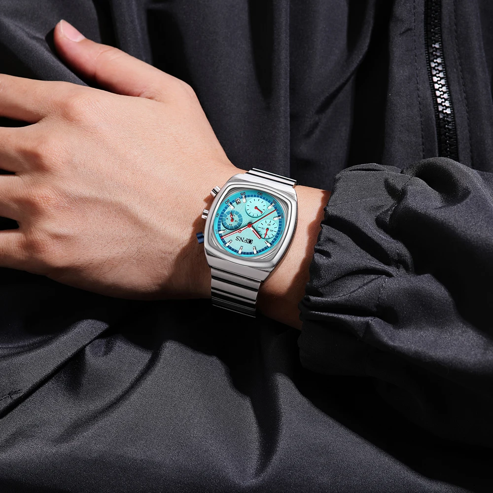 Customized New Men Quatz Watches for Man Sport Analog Mechanical Wristwatch Silicone Strap Stainless Steel Pagani Designs Reloj