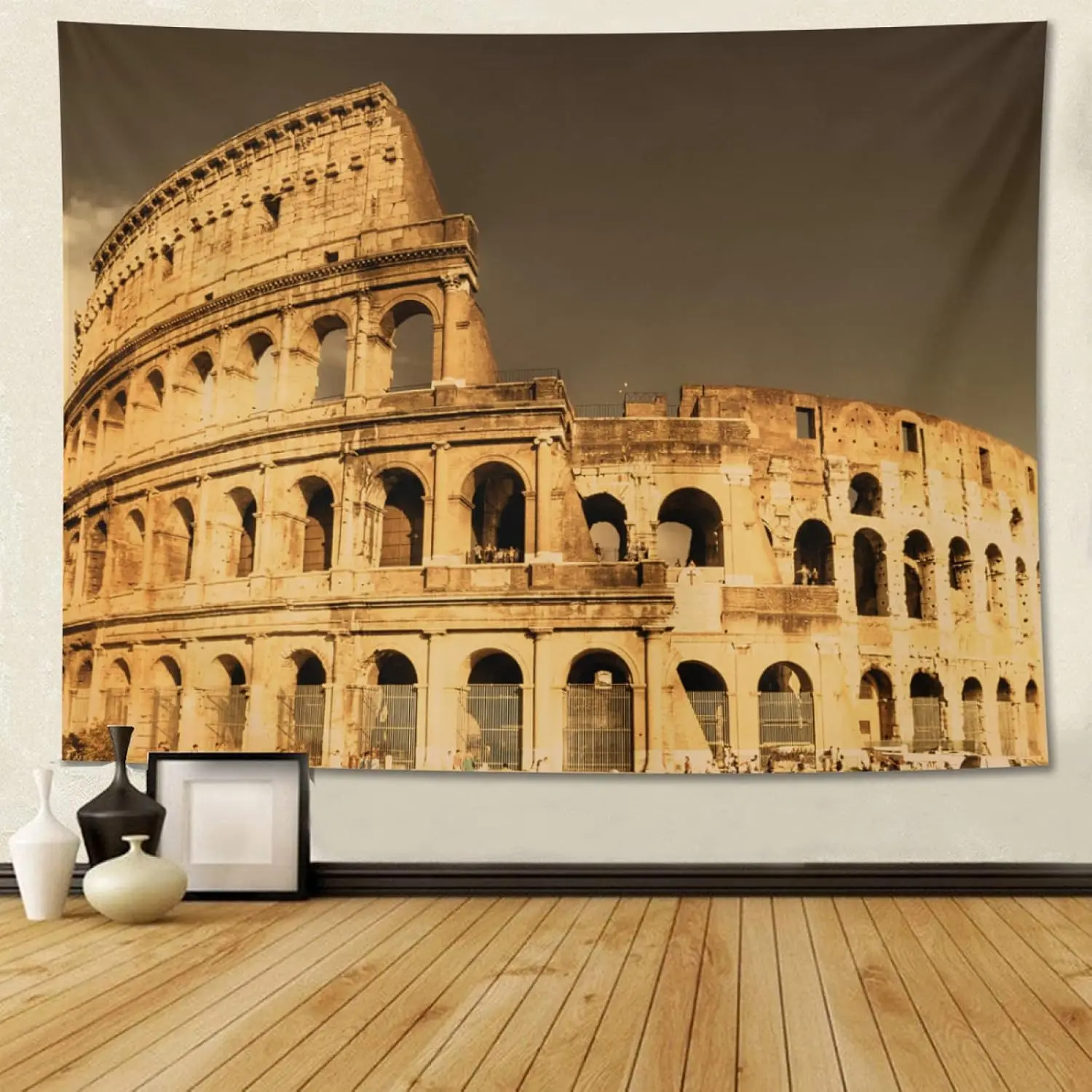 Roman Coliseum Tapestry cenery Rome Wall Hanging Party Decorations Home Decor For Bedroom Living Room Dorm (200 X 150cm)