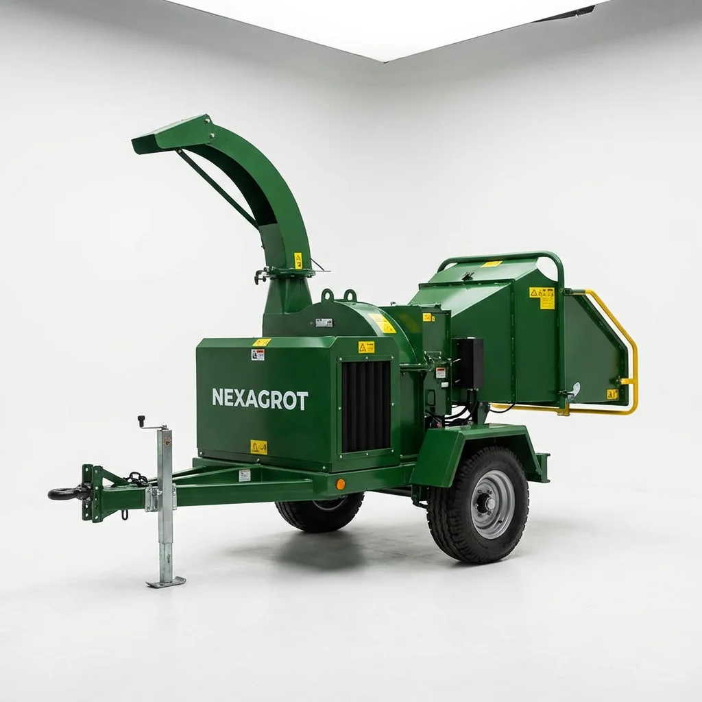NEXAGROT 22HP powerful diesel wood shredder for green waste disposal