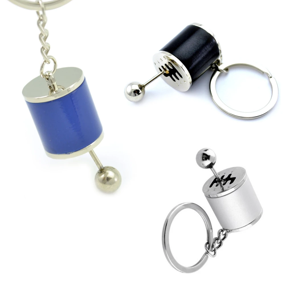 

Car Gear Gearbox Pendant Keychain Mini Turbo Turbocharger Styling Keyring Stick Knobs Key Ring Shift Metal Key Accessory