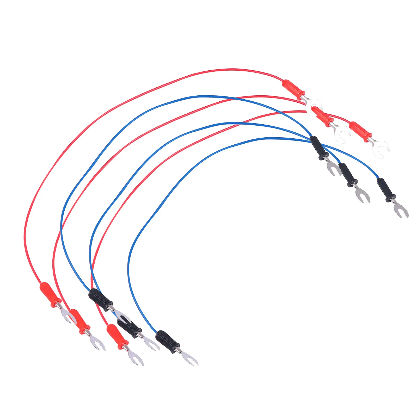 6Pcs Fork Wiring Circuit Wire U-Shaped Wire for Physics Teaching Lab Experiment Random Color Wiring Fork