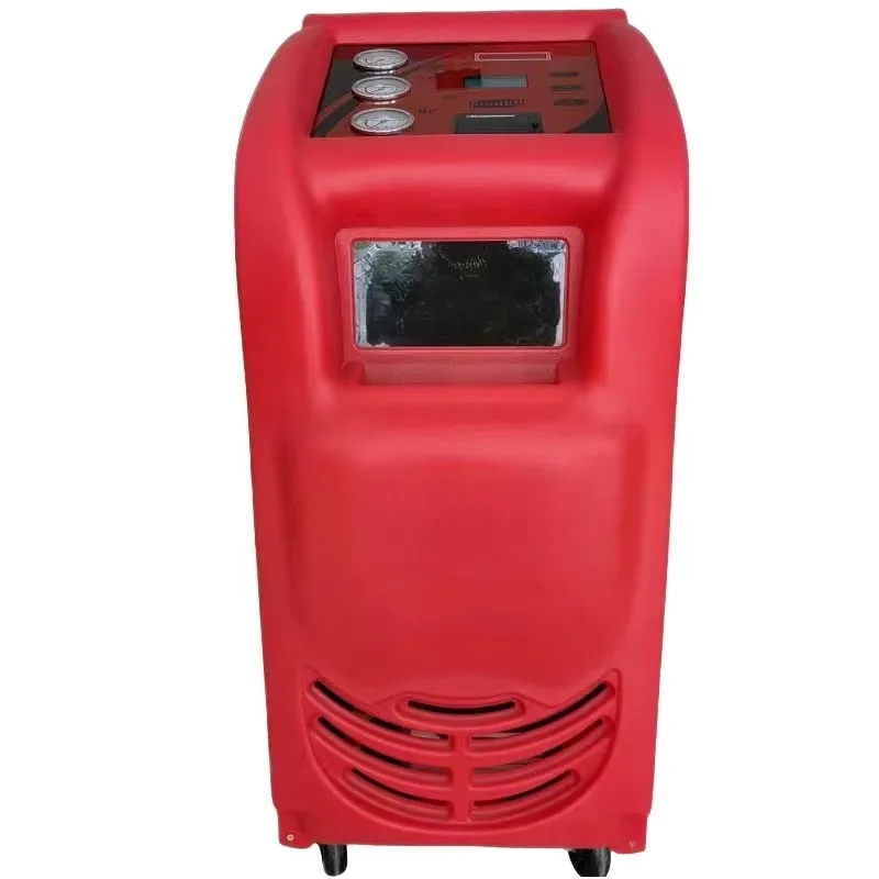 New Auto Air Conditioner Recycling Recharging Flushing Machine Metal Construction Efficient AC Recovery Tool view 4