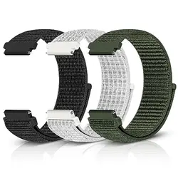 20mm/22mm Nylon Loop watch band For Amazfit GTS/4/2e/3/GTS2 Mini/GTR 4/3 pro/47mm/GTR2/2e/stratos Bracelet Amazfit bip-u strap