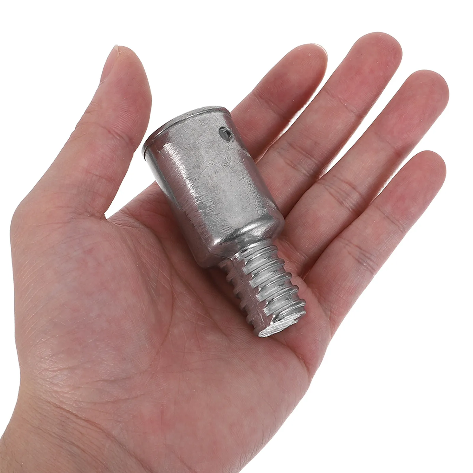 2Pcs Metal Handle Adapter with Us Standard Thread Tip Universal Telescopic Pole Fitting for Cleaning Tools Repair Outdoor