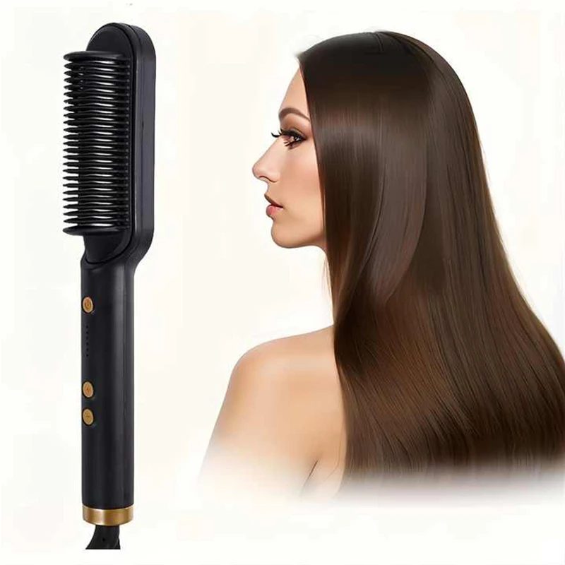 

Portable Multi Electric Hair Brushes Fast Heating Hair Straightening Styling Tool Hot Comb Straightener Brush