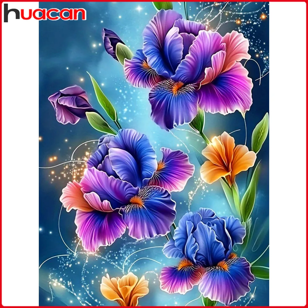 Huacan Volldiamantgemälde Blume Diamant Stickerei Komplettset Bild von Strasssteinen