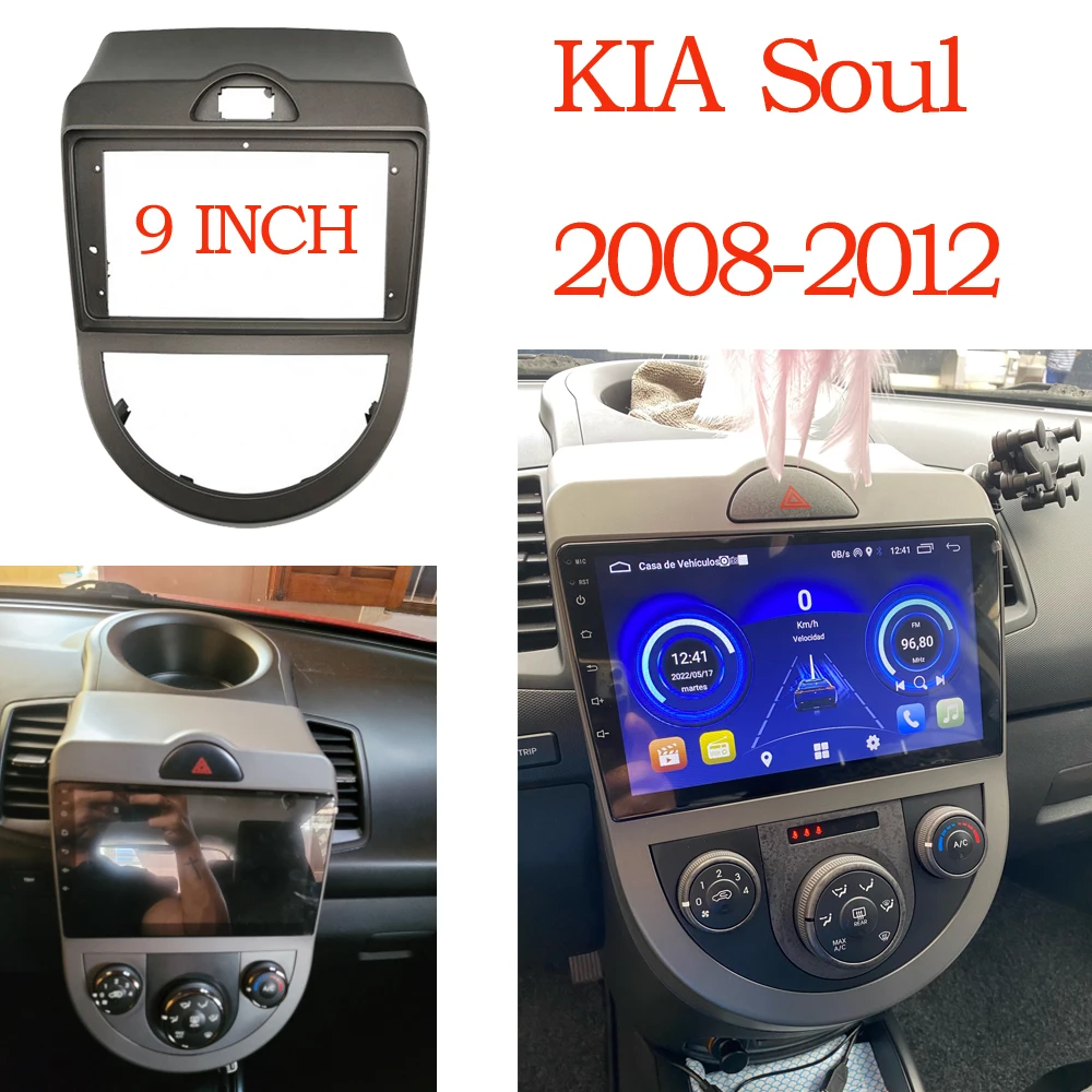 For 2010-2013 KIA soul 9INCH Car CD DVD Radio Android Stereo audio screen multimedia video player navigation cable Harness frame