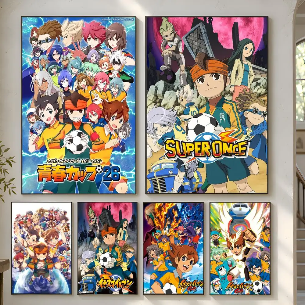 Energetic Anime I-Inazuma Eleven Poster Premium Modern Waterproof Wall Art Pictures for Bedroom Living Room Bar Decor
