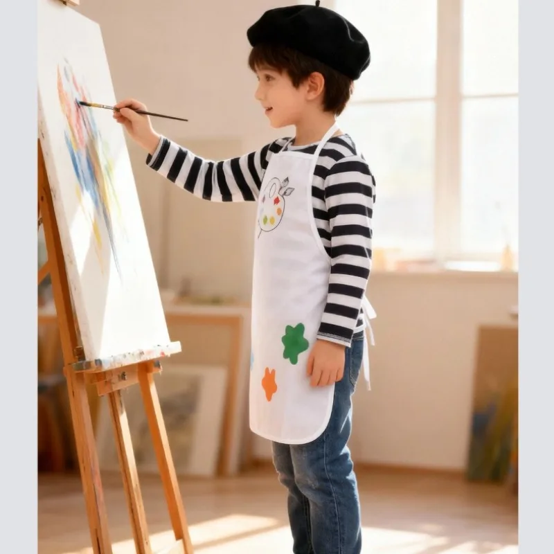 Anime Artist Painter Cosplay Costume Top Apron Hat Brush Palette Full Set Role Play Outfit Stage Performance Clothes Girls Boys